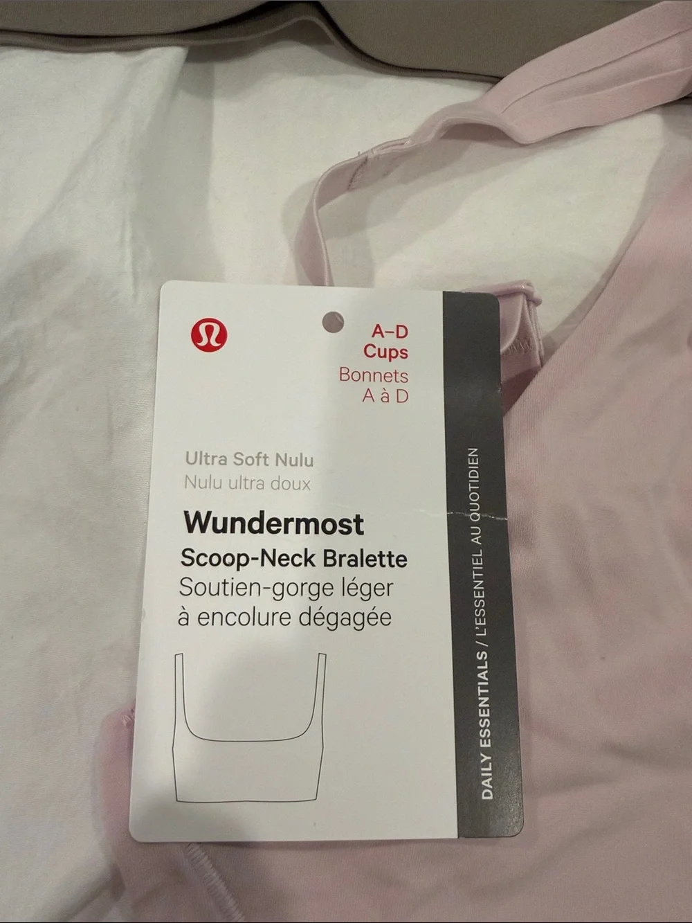 Lululemon Wundermost Scoop Neck Bralette 3 pack size 10